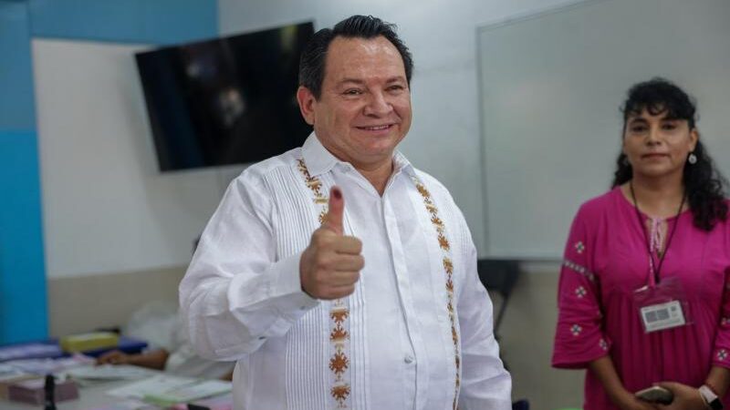 Participación del Gobernador Joaquín Díaz Mena en jornada electoral Judicial