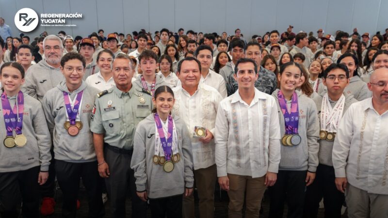 Reconocen a atletas yucatecos que inspiran a nuevas generaciones